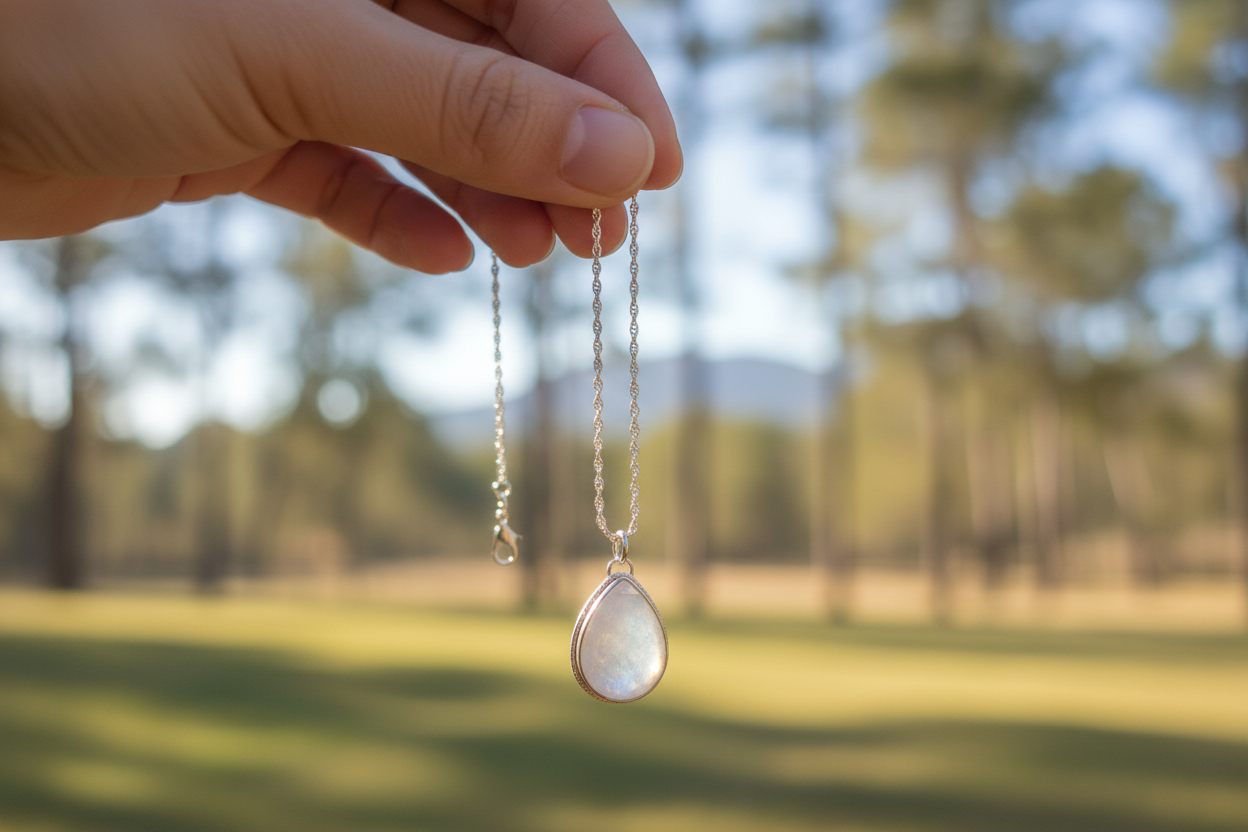 Teardrop Moonstone Necklace