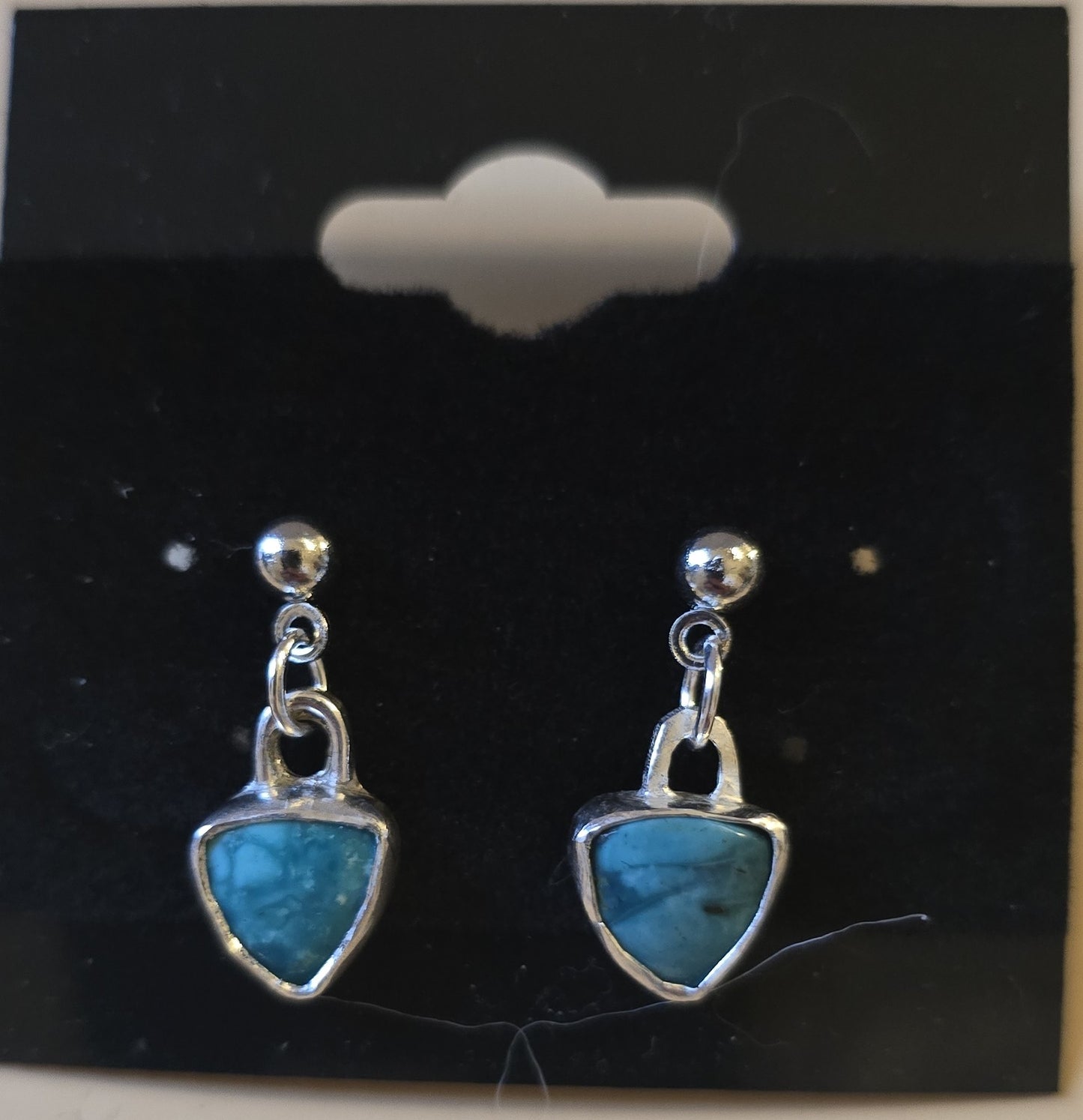 Turquoise hanging stud Earrings #2