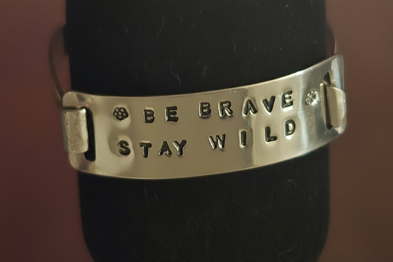 Be Brave / Stay Wild Brass Bracelet #2