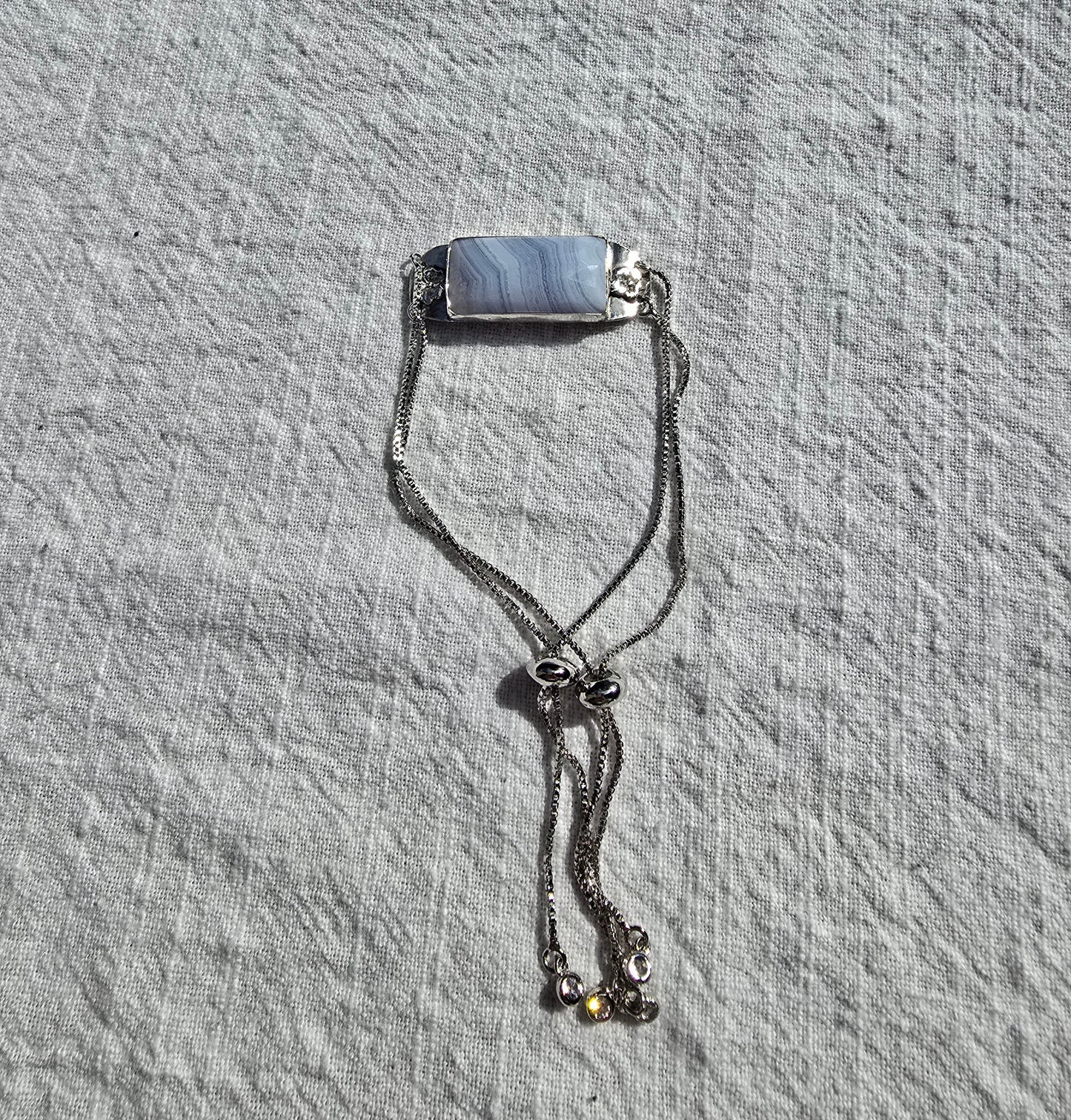 Blue Crazy Lage Agate Bracelet