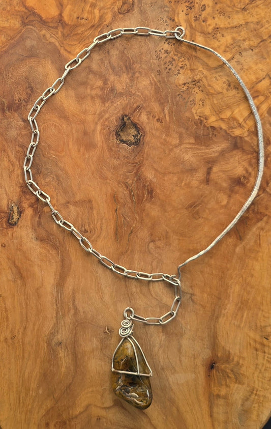 Hanging Pietersite stone Pendent