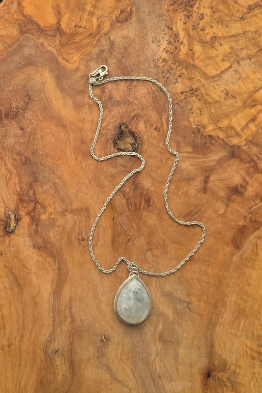 Teardrop Moonstone Necklace