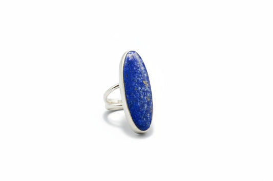 Lapis Long Oval Ring
