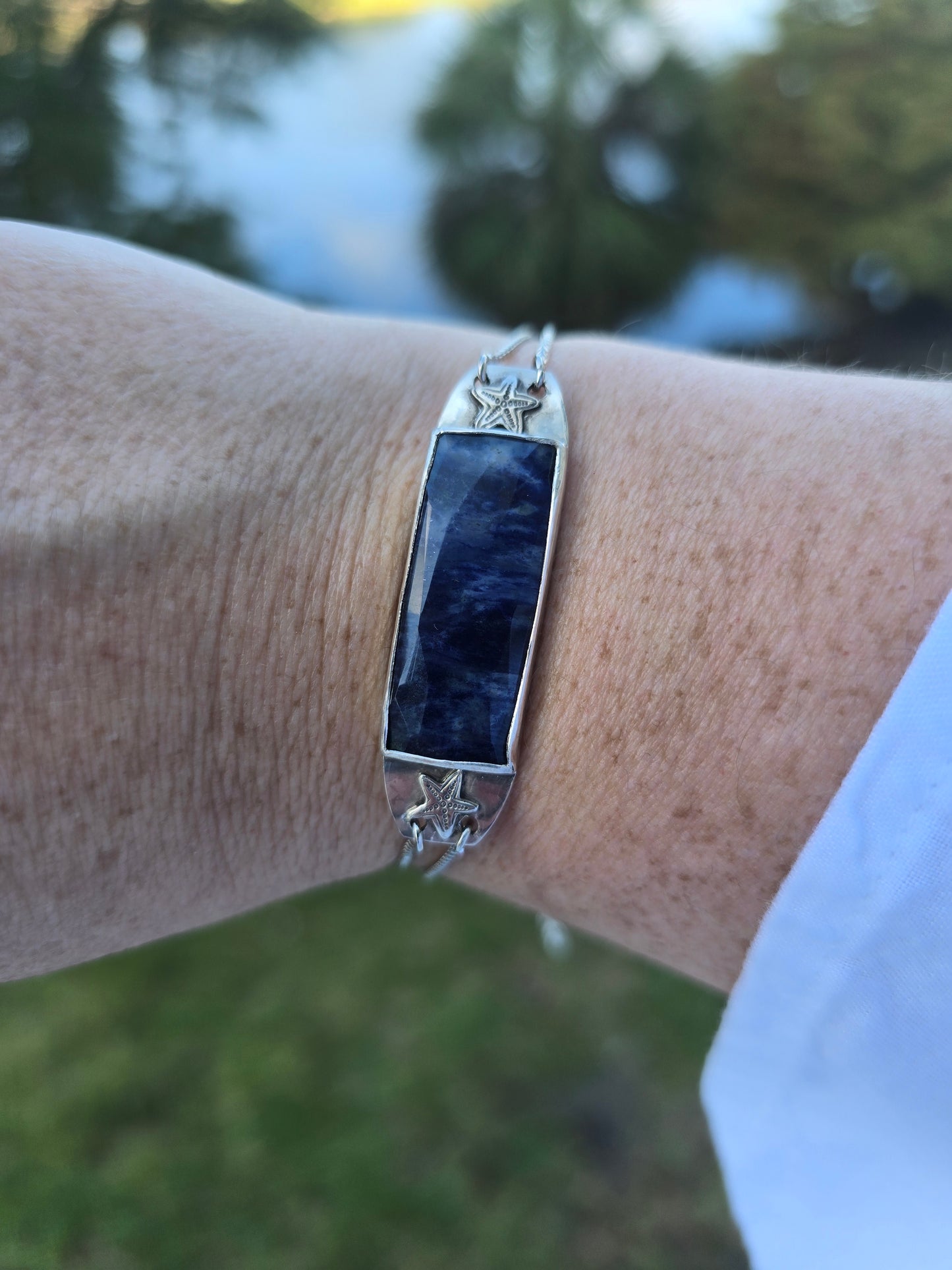 Faceted Solidate Stone Bracelet