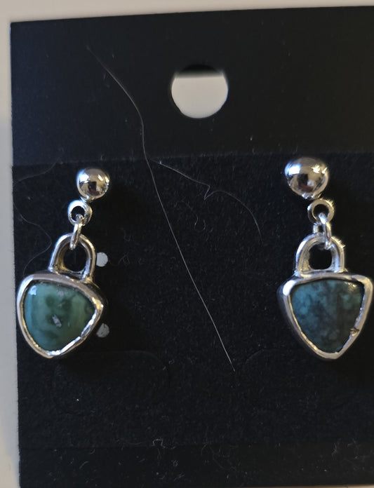 Turquoise hanging stud Earrings #1