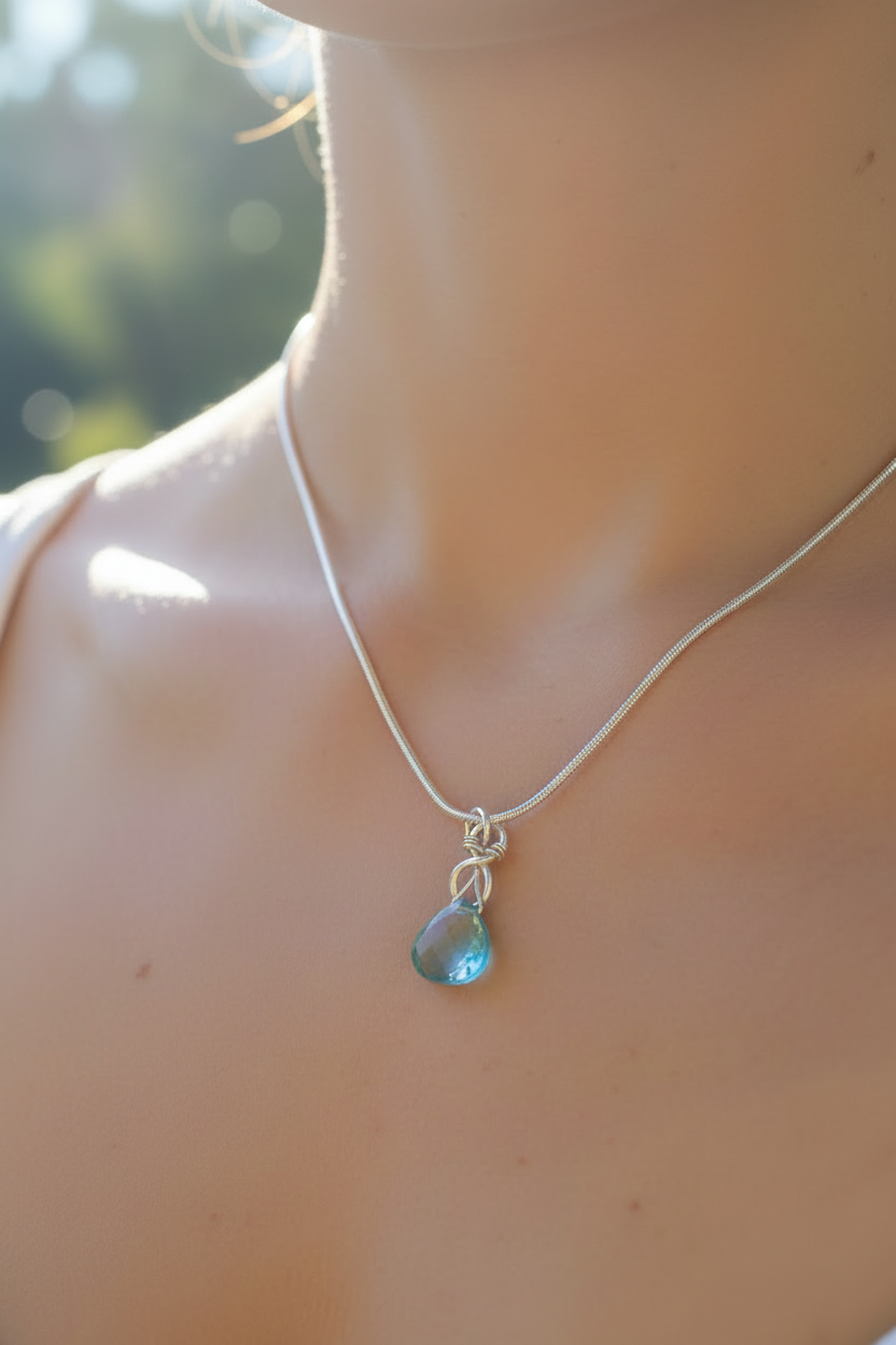 Blue Topaz Pendent