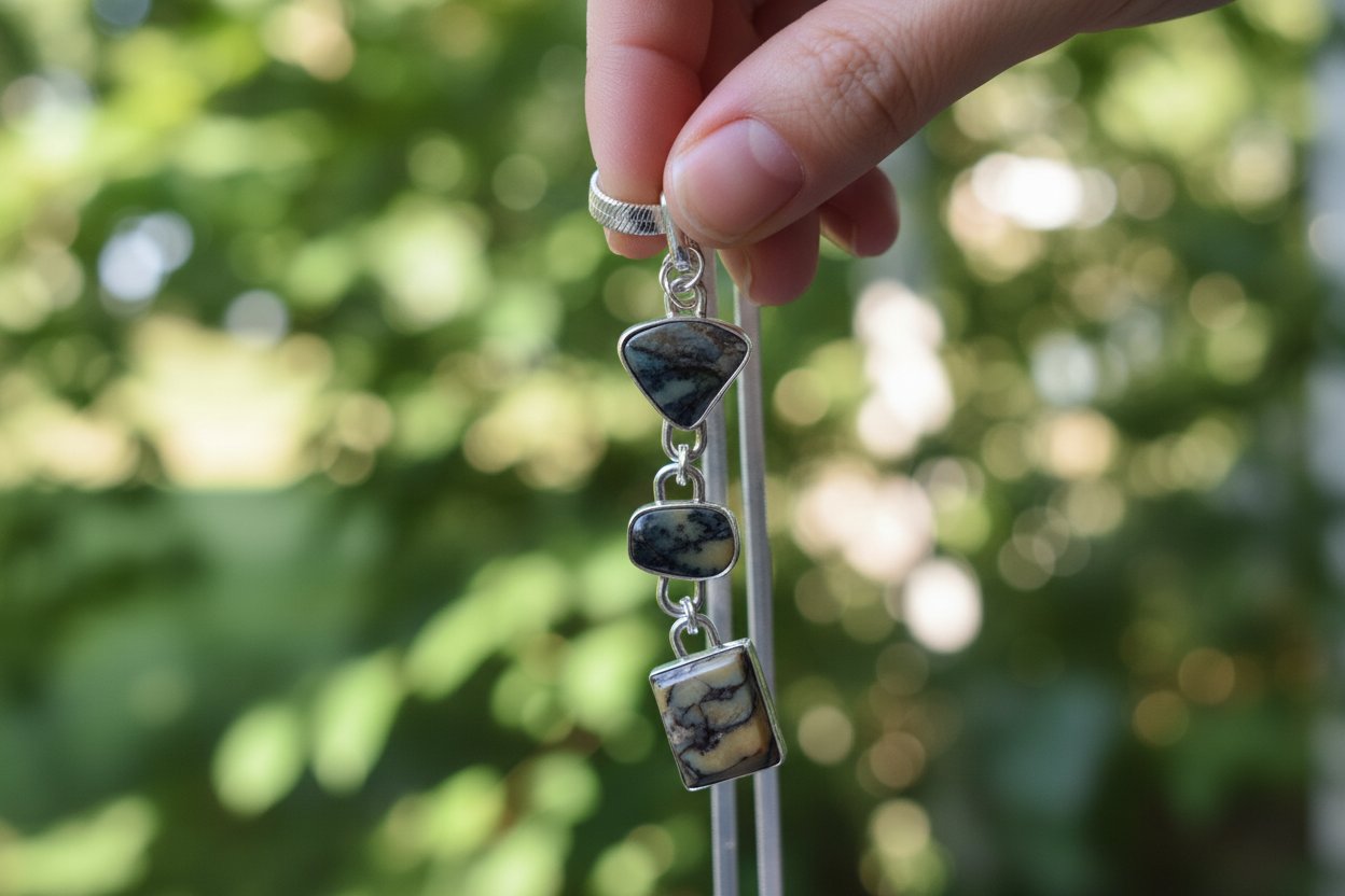 Dendritic Agate Pendent