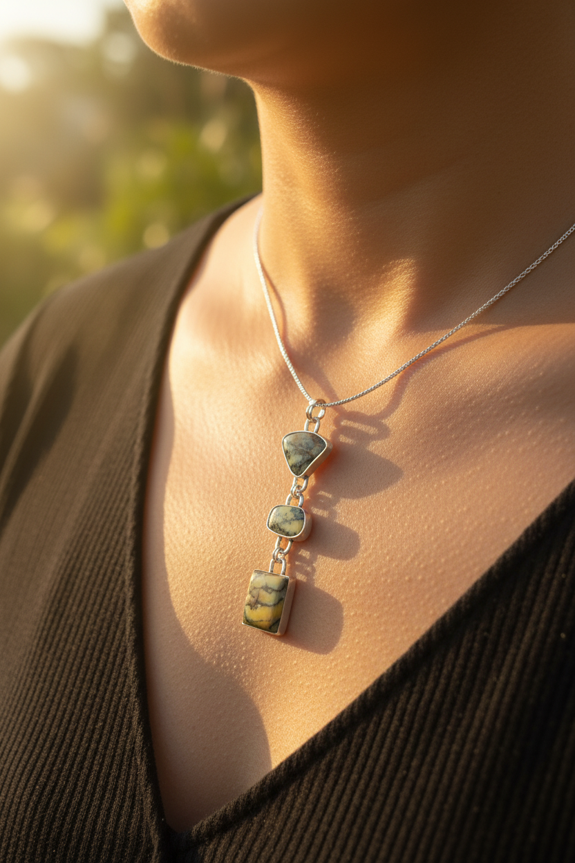 Dendritic Agate Pendent