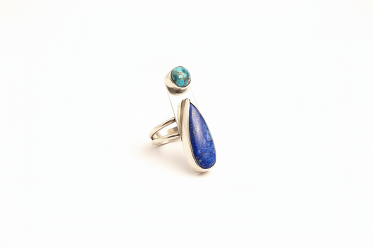 Turquosie and Lapis Ring (size 7.5)