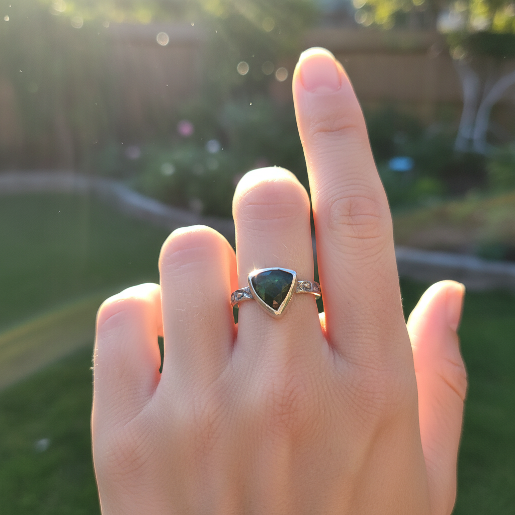 green turquoise ring