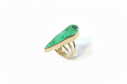 Malachite Azurite Ring (Size 8)