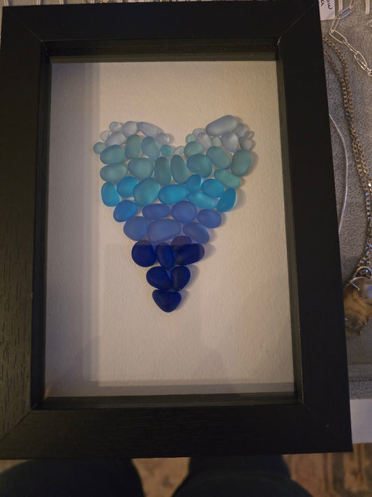 Shadowbox Seaglass Art #2