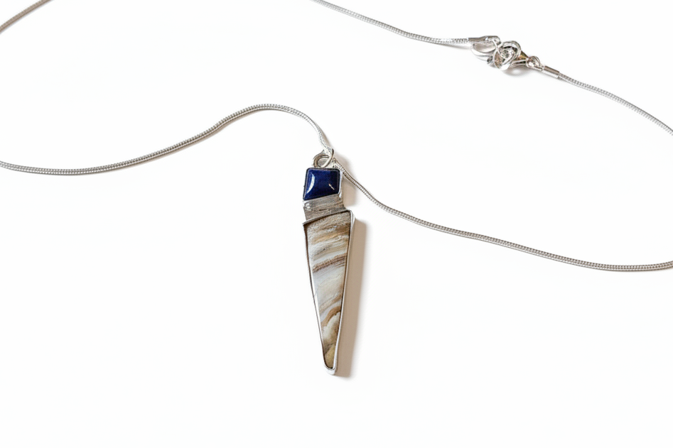 Lapis w/ Yellow Jasper Pendent
