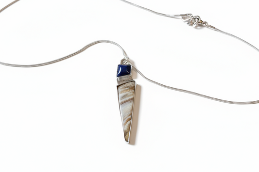 Lapis w/ Yellow Jasper Pendent