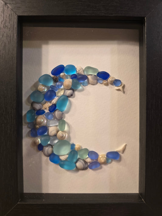 Shadowbox Seaglass Art #8