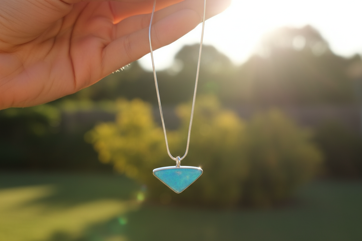 Blue Moonstone Pendent