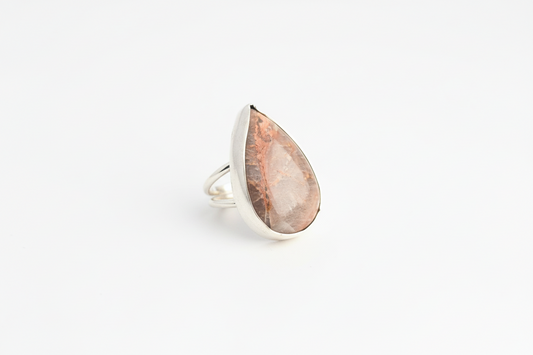 Teardrop Quartz Ring (Size 5.5)
