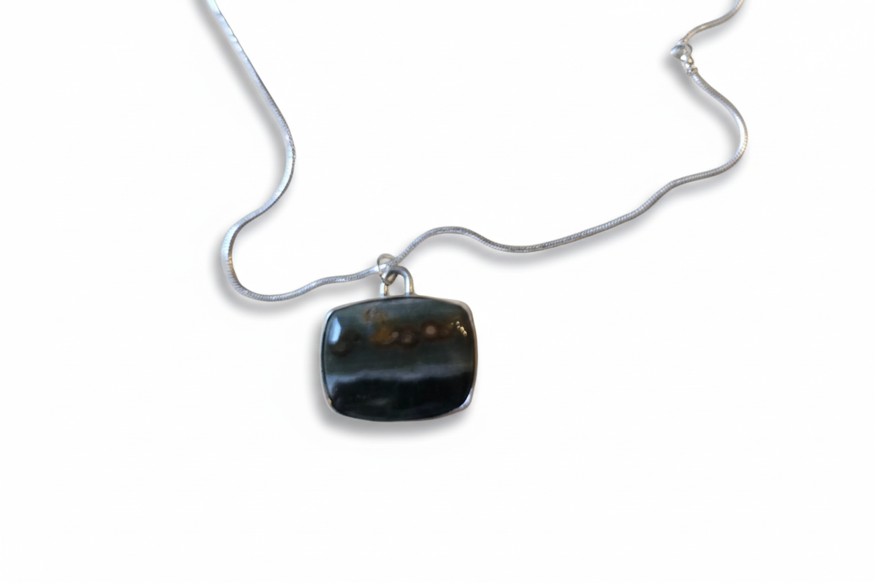 Square Jasper pendent