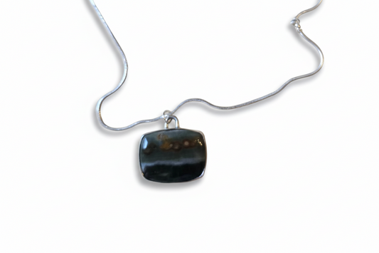 Square Jasper pendent