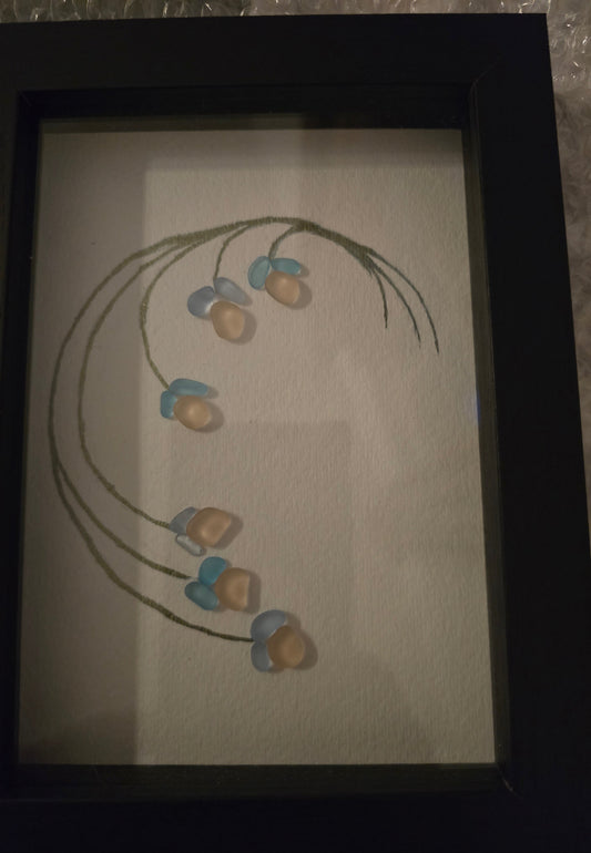 Shadowbox Seaglass Art #4