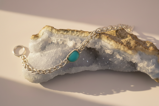 SeaGlass Bracelet Aqua #3