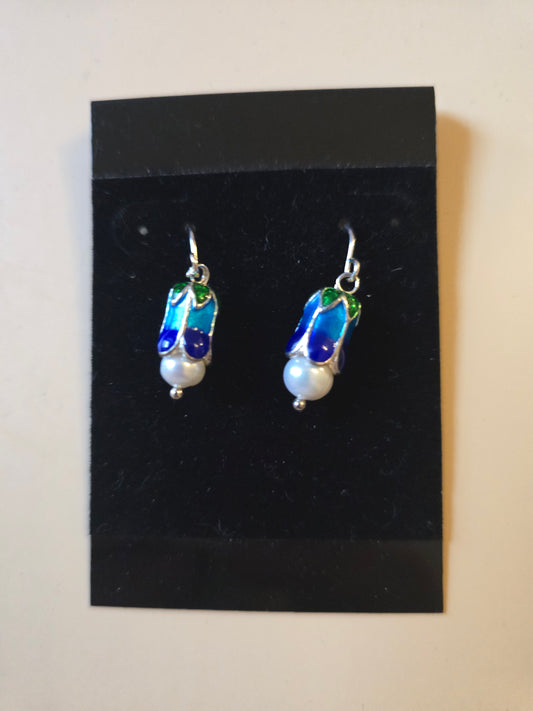 Flower Pearl Earrings #2