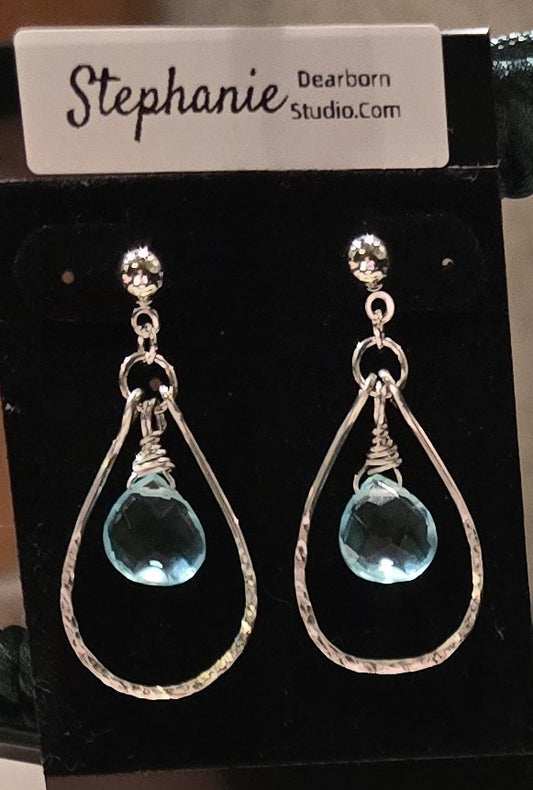 Blue Topaz Earrings #5