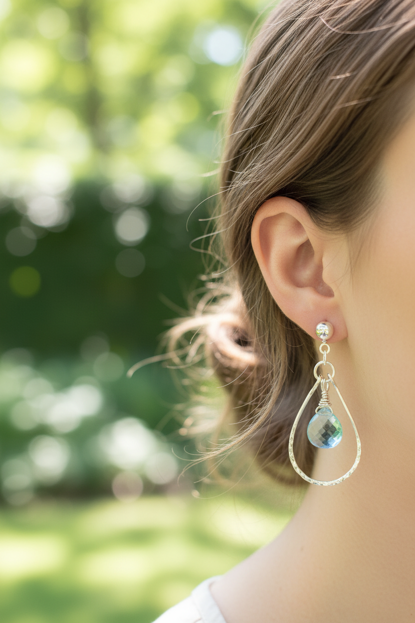 Blue Topaz Earrings #5